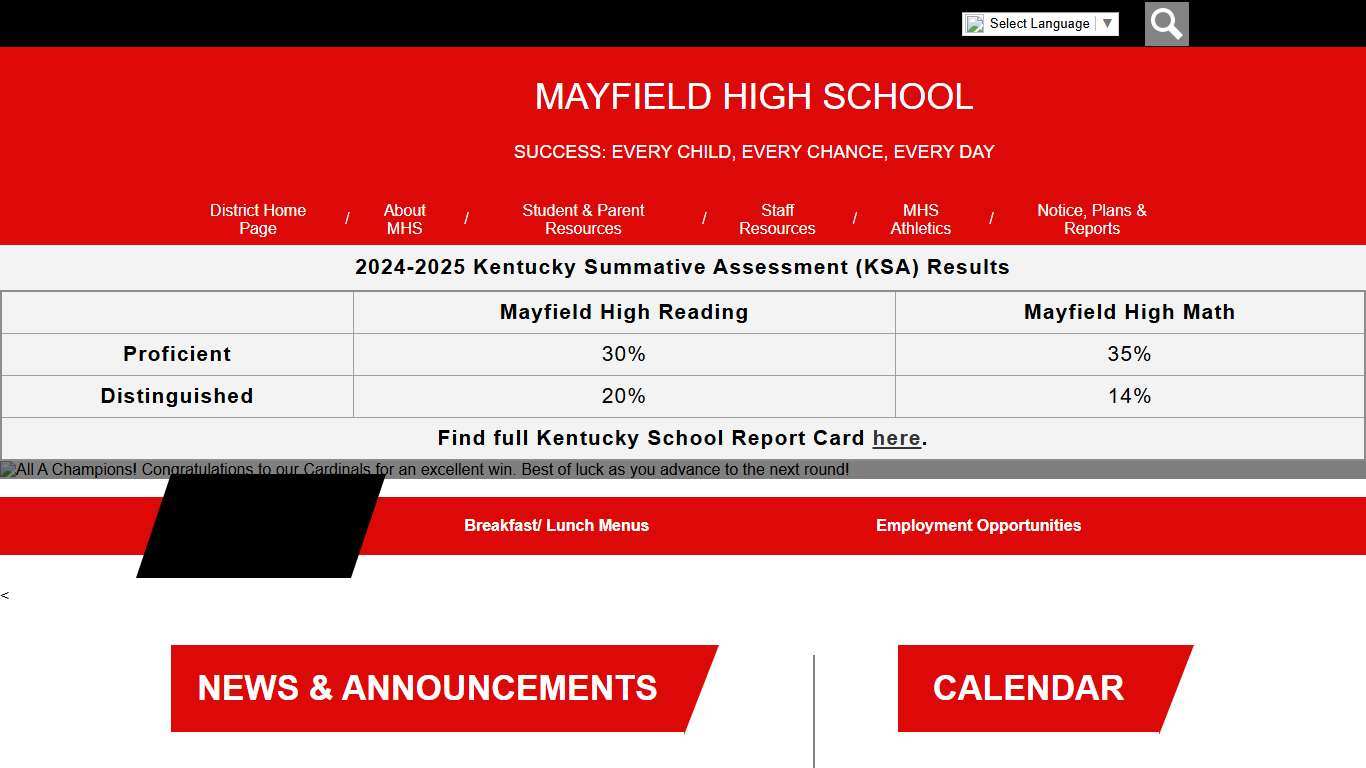 Mayfield High School