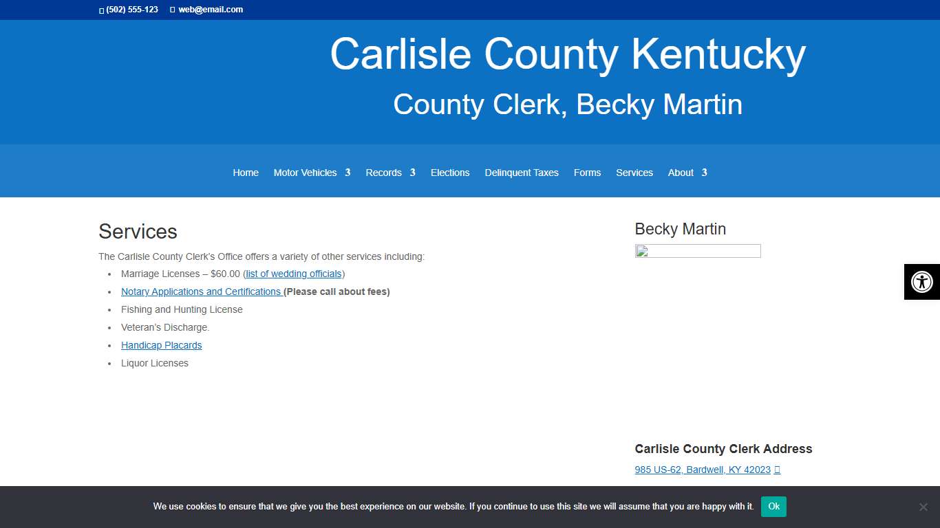 Services - Carlisle County Clerk Kentucky